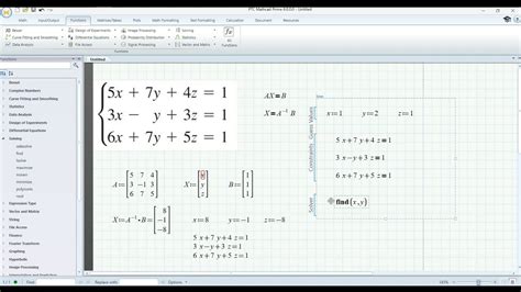 Solve Equation System By Mathcad Part 2 Youtube