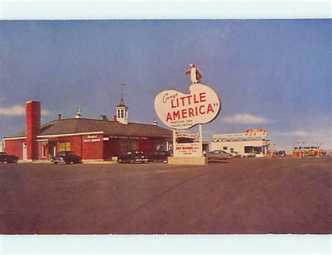 1950s Little America Gas Station Green River Rock Springs Wyoming Wy