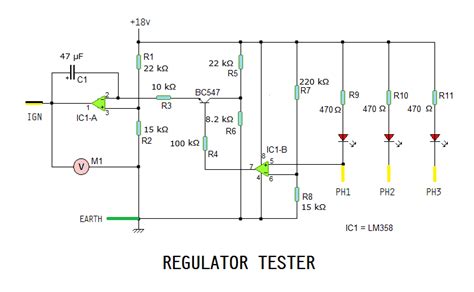 One trick that we use is to print out exactly the same. Regulator-Rectifier Tester