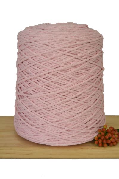 Coloured 1ply Cotton Warping Macrame Crochet String 15mm Dusty Pi