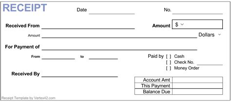 21 free cash receipt templates word excel and pdf