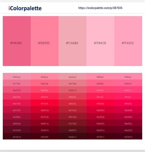 81 Pink Color Palettes Curated Collection Of Color Palettes