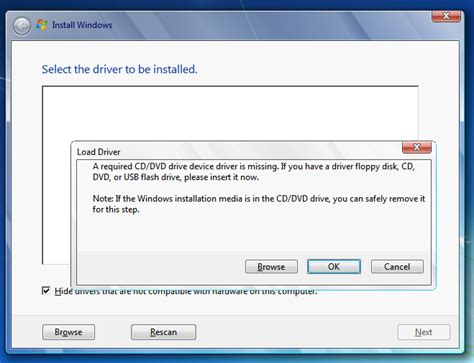 Windows 7 Install Errors Cddvd Driver Is Really Usb3
