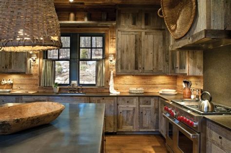Shopping for the right rustic kitchen cabinets for a log cabin home is not always easy. Charming Rustic Kitchen Ideas and Inspirations - Traba Homes