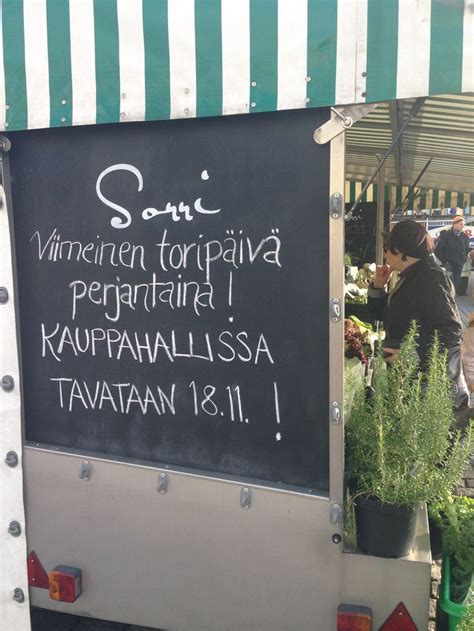 Kauppahallissa avattiin Sorrin puoti 2013 marraskuussa.