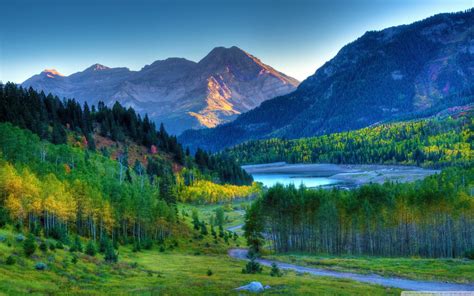 Download Beautiful Autumn Mountain Landscape Hd Desktop Wallpaper By