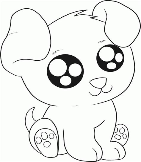 Puppy coloring page to download and coloring. Coloring Pages With Cute Puppies - Coloring Home