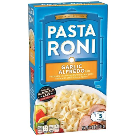 Pasta Roni Garlic Alfredo Fettuccine Mix Pack Of 12 Boxes