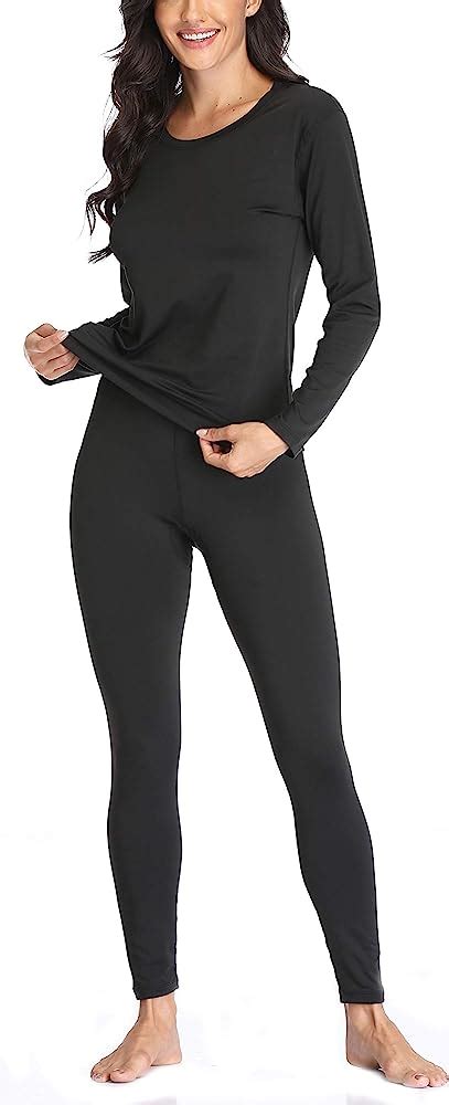Thermal Underwear For Women Solid Ultra Soft Long John Thermal