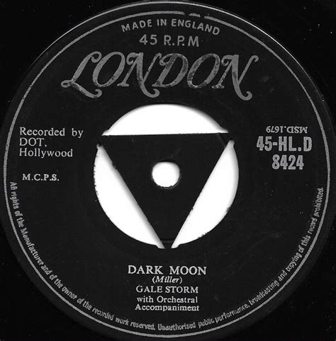 Gale Storm Dark Moon 1957 Vinyl Discogs