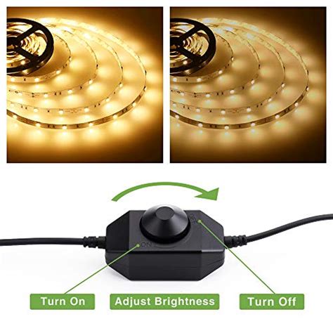 Novostella 20ft6m Dimmable Led Light Strip Kit With Ul Listed Power