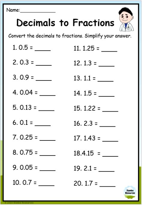 Grade 6 Decimal Worksheets Free Printables Math Worksheets