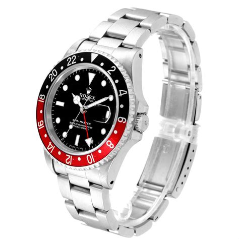 Rolex Gmt Master Black Red Coke Bezel Mens Watch 16700 Swisswatchexpo