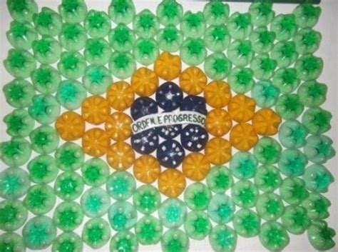 Ideias De Bandeiras Do Brasil Com Materiais Recicláveis Aluno On
