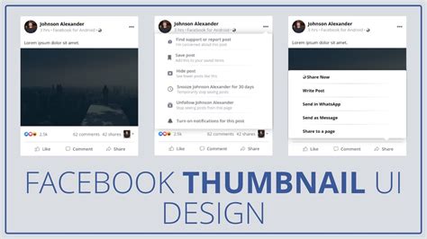 Facebook Thumbnail Ui Design Image Thumbnail Design Youtube