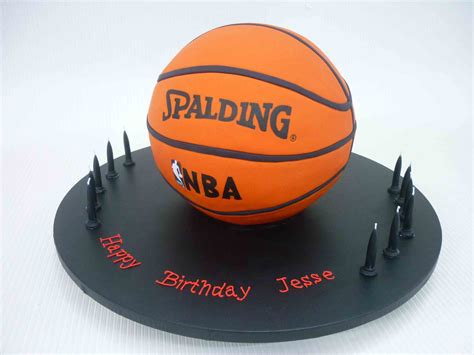 3D Spalding Basketball Cake | Basketball cake, Basketball birthday parties, Basketball theme party
