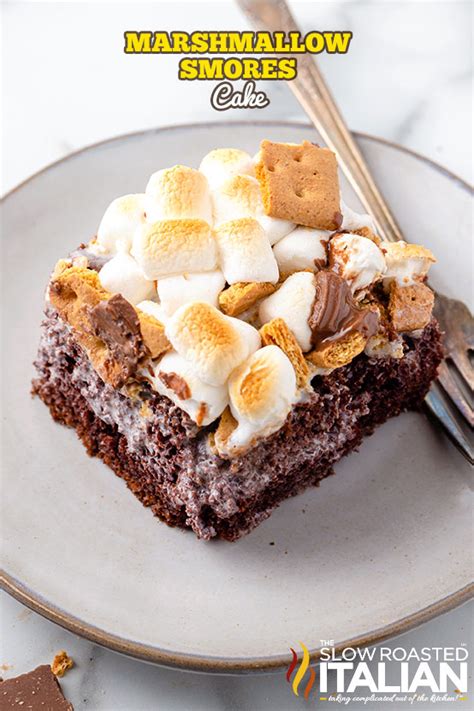 This Smores Cake Combines The Classic Campfire Flavors Into A Baked