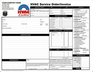 Download free work order forms. HVAC Service Order and Invoice $48.00 | Hvac services, Hvac, Air conditioning services