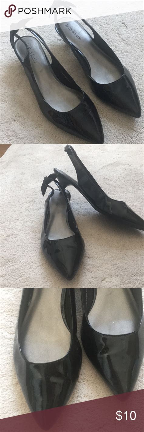 Kelly And Katie Patent Leather Sling Back Pumps