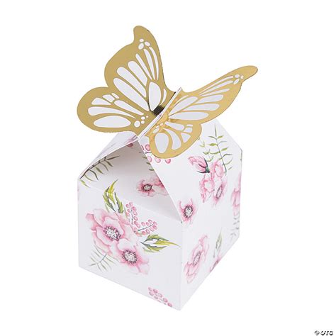 Butterfly Floral Favor Boxes