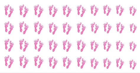 Pink Baby Footprints Moon Sugar Decals