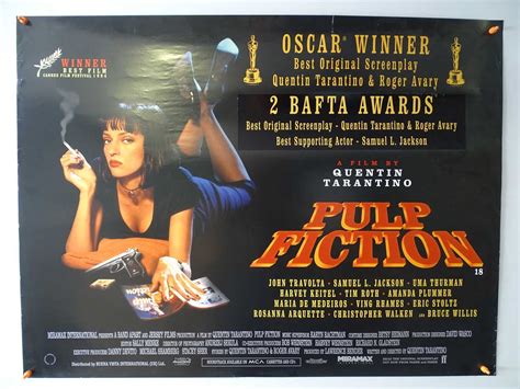 Lot 348 Pulp Fiction 1994 A Uk Quad Film Poster
