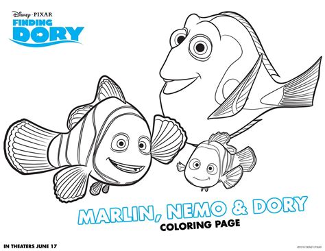Search through 623,989 free printable colorings at getcolorings. Finding Dory Printable Coloring Pages | Finding dory ...