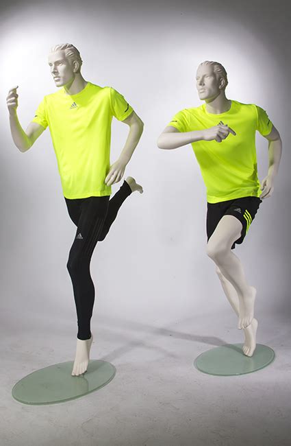 Male Sports Mannequins Athletic Mannequin In Running Pose