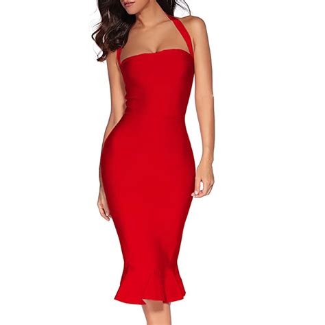 Red Mermaid Dress Luxuberry