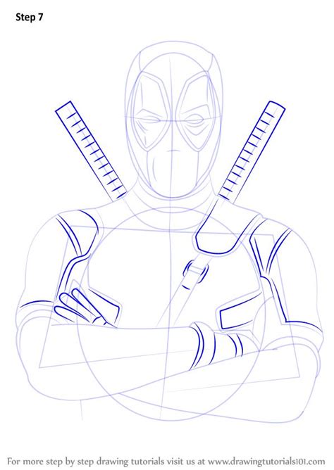 Learn How To Draw Deadpool Deadpool Step By Step Drawing Tutorials