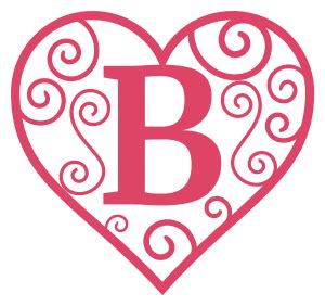 Valentines Day Hearts (Letter Stencils and Patterns) | Free printable letter stencils, Letter ...
