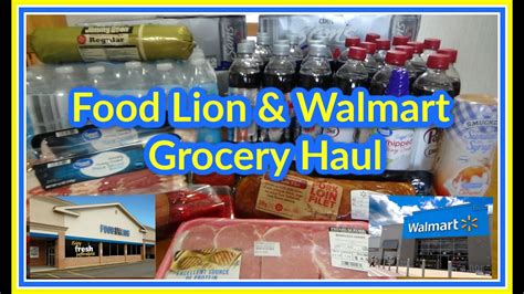 Grocery store | food lion. Food Lion & Walmart Grocery Haul - YouTube