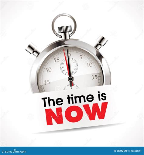 Stopwatch The Time Is Now Stock Photo Image 36242640