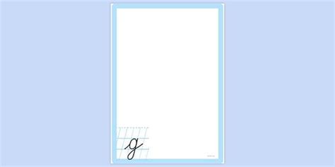 Free Simple Blank Letter G Page Border Page Borders Twinkl