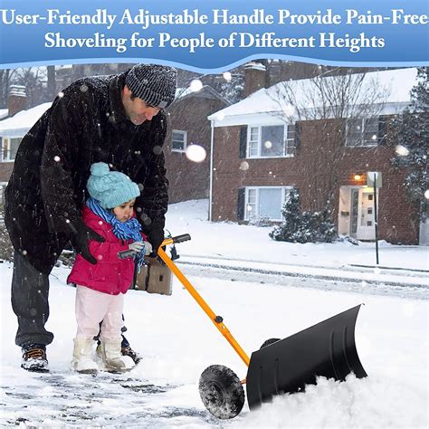 Buy Snow Shovel With Wheels Snow Shovels For Snow Removal Snow Pusher