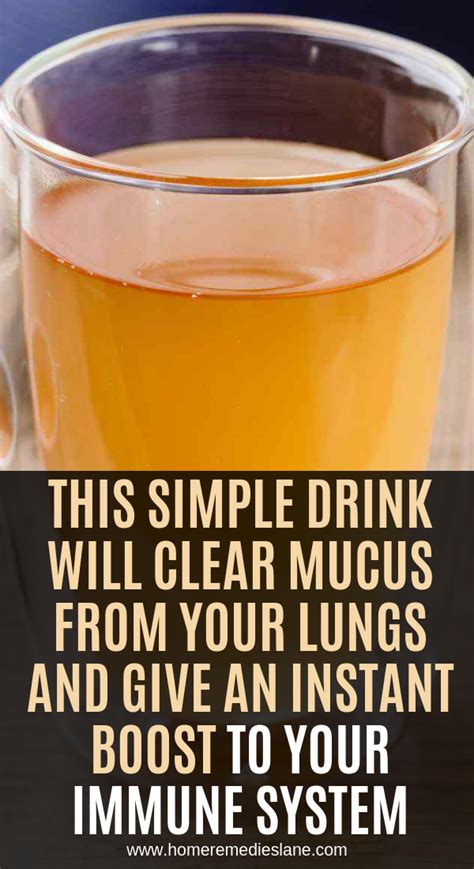 This Simple Drink Will Clear Mucus From Your Lungs And Give An Instant