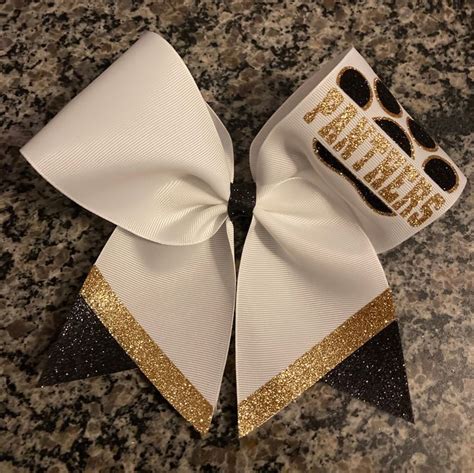 Paw Print Cheer Bow With Team Great Sideline Cheer Bow Etsy Sideline Cheer Cheer Bows