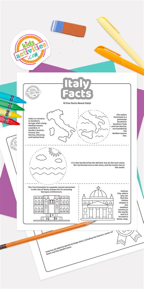 Incredible Italy Facts And Free Coloring Pages Kids Activities Blog