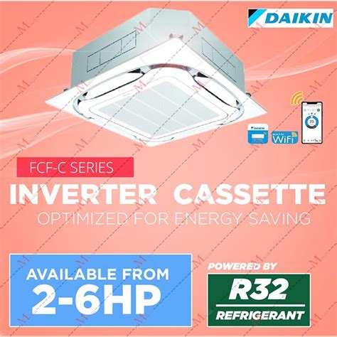 Daikin R32 2 0hp 5 0hp Skyair Ceiling Cassette Air Conditioner