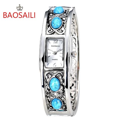 baosaili bracelets women watches retro dress luxury brand lady watch bangle watches gold plated