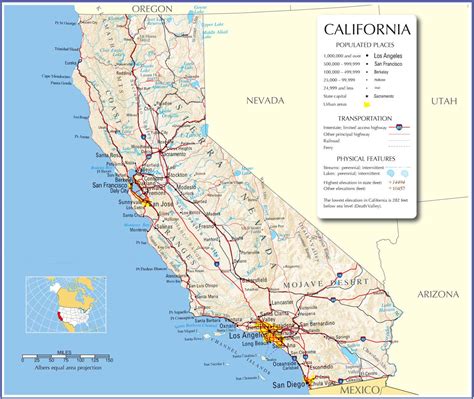 California Mapcalifornia State Mapcalifornia Road Map Map Of California