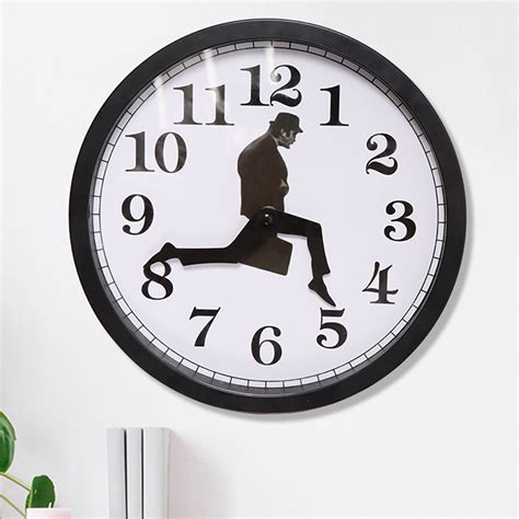 Silly Wall Clocks Creative Artwork Sweep Seconds Silent Funny Wall