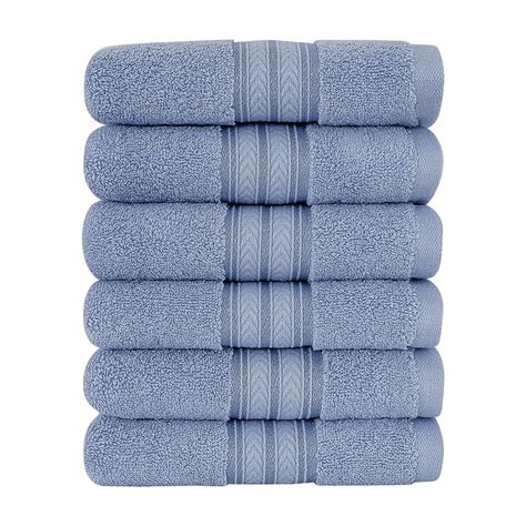 6 Pieces Luxury Hand Towels 100 Cotton Absorbent Bathroom Towels