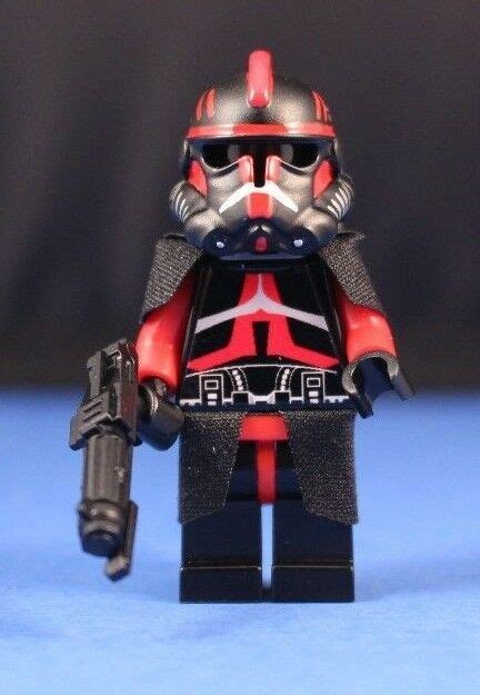 Lego Star Wars Custom Red Shadow Elite Clone Commander