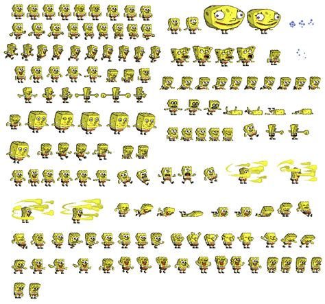 Spongebob Sprites By Zillagamer On Deviantart