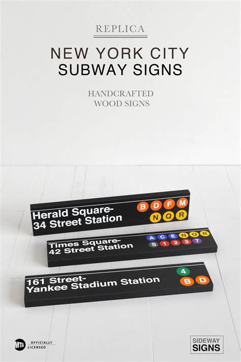 Mta Officially Licensed New York City Subway Signs All Signs Are