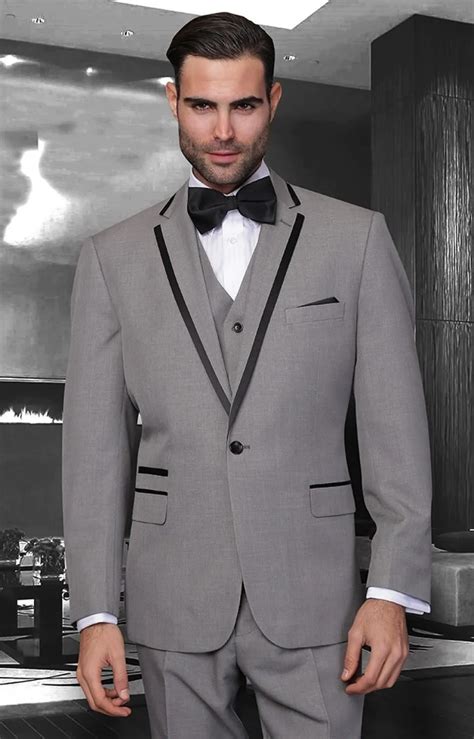 Aliexpress Com Comprar Top Venta De Grey De Esmoquin Para Novio Trajes De Hombre Guapo Trajes