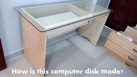 How To Build A Easy Computer Desk Glass On Top Table Lamination
