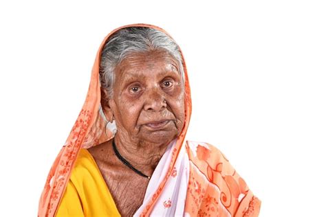 Premium Photo Portrait Of An Old Woman Senior Indian Woman