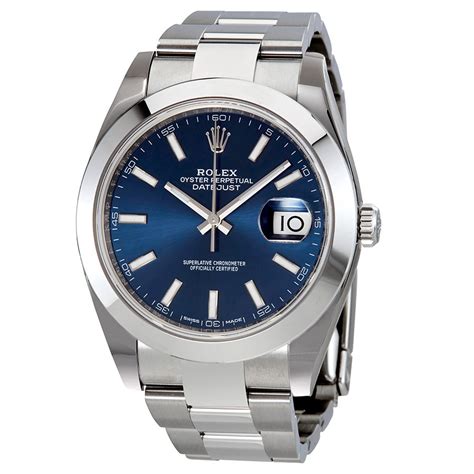 The datejust is the archetype of the classic watch thanks to functions and aesthetics that never go out of fashion. Rolex 126300BLSO Datejust 41 Mens Automatic Watch